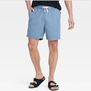 Target Goodfellow & Co Blue Vintage 7" Elevated Washed Pull on Shorts